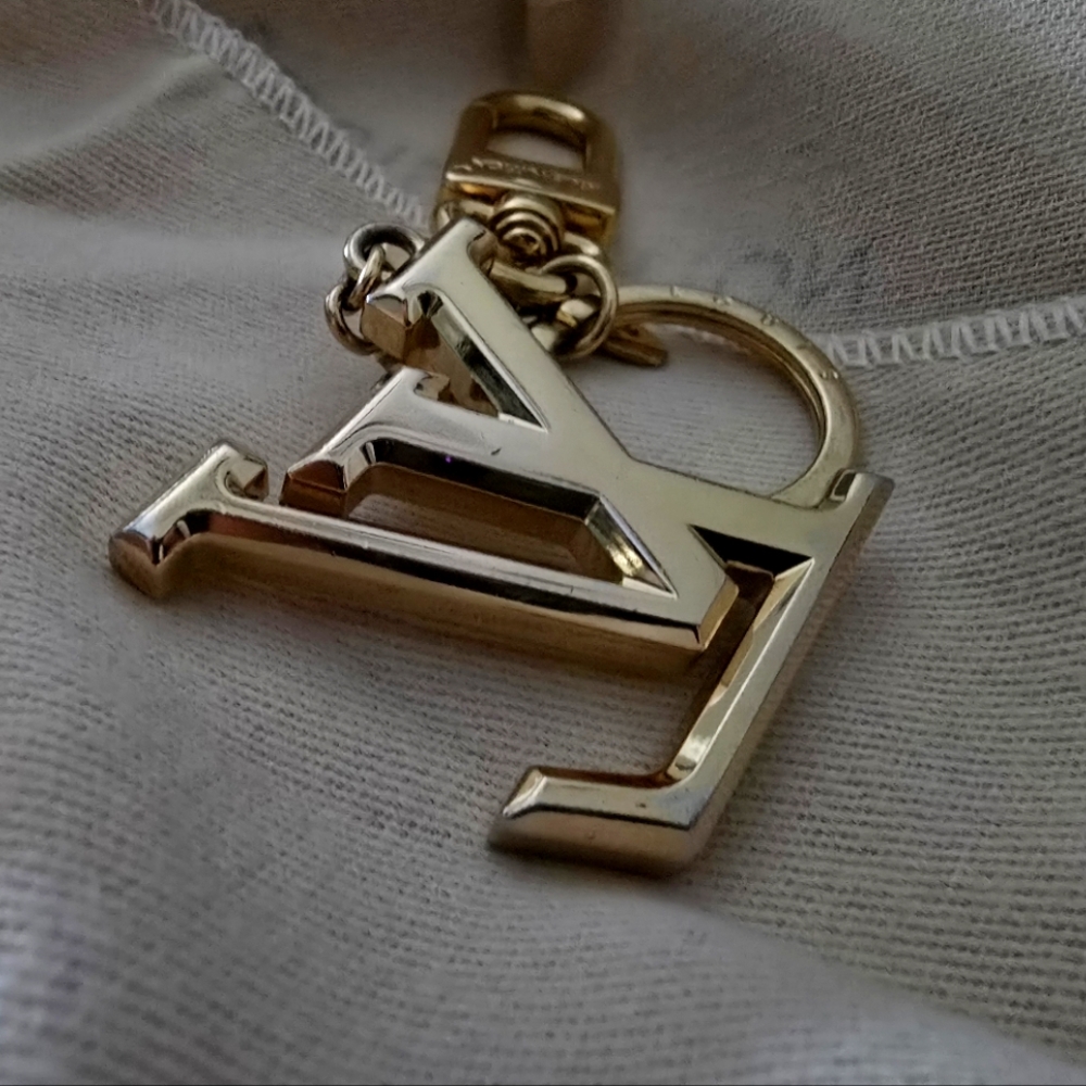 Authentic Louis Vuitton M65216 LV Facettes Bag Charm & Key Holder Chain FULLSET - Picture 11 of 16